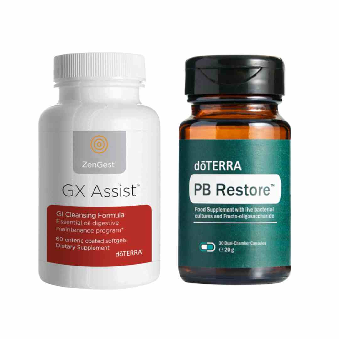 Zestaw suplementów - Oczyszczanie i regeneracja jelit - doTERRA GX Assist® i doTERRA PB Restore®