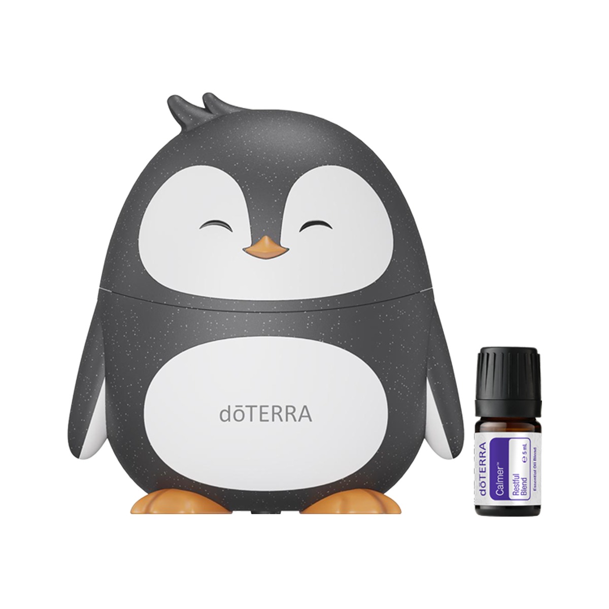 Dyfuzor w kształcie pingwina doTERRA + mieszanka Calmer™ 5 ml – zestaw limitowany