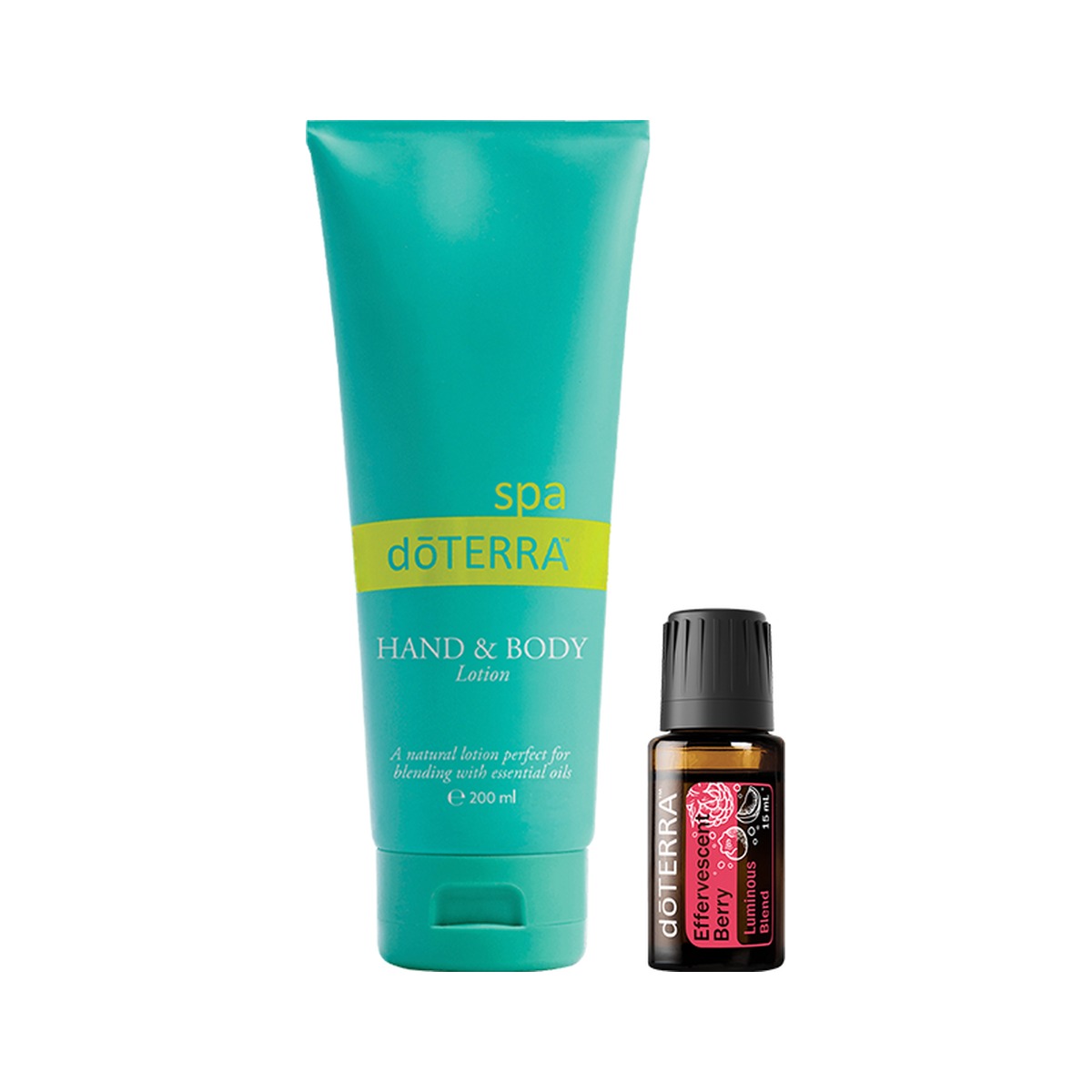 Zestaw Effervescent Berry 15 ml + balsam do rąk i ciała 200 ml – doTERRA, edycja świąteczna