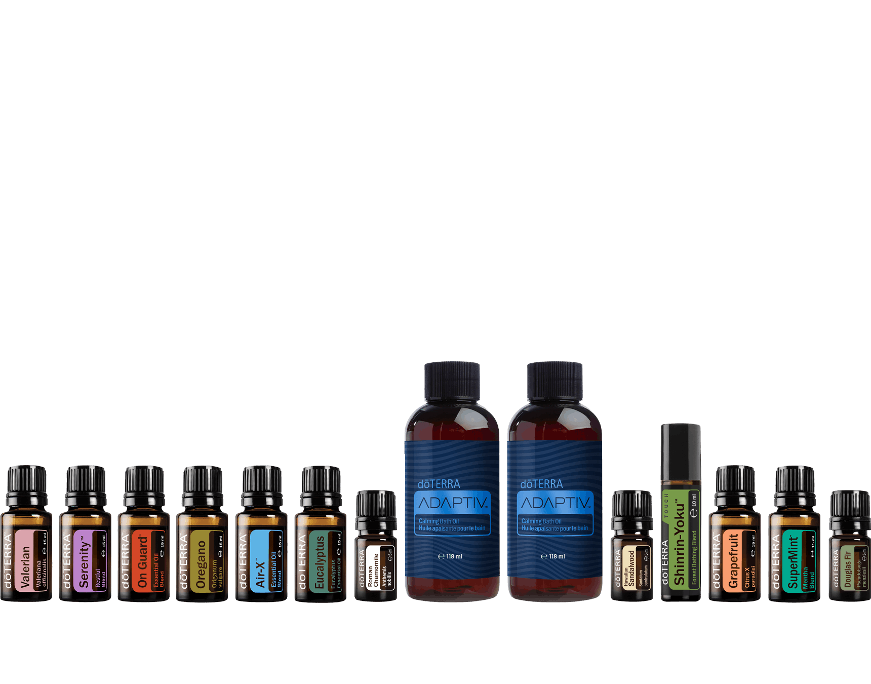 Pakiet BOGO doTERRA październik 2026 – 5 zestawów BOGO (14 produktów) + olejek z daglezji zielonej 5 ml GRATIS