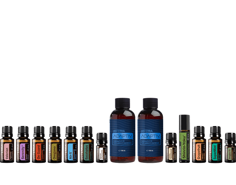 Pakiet BOGO doTERRA październik 2026 – 5 zestawów BOGO (14 produktów) + olejek z daglezji zielonej 5 ml GRATIS