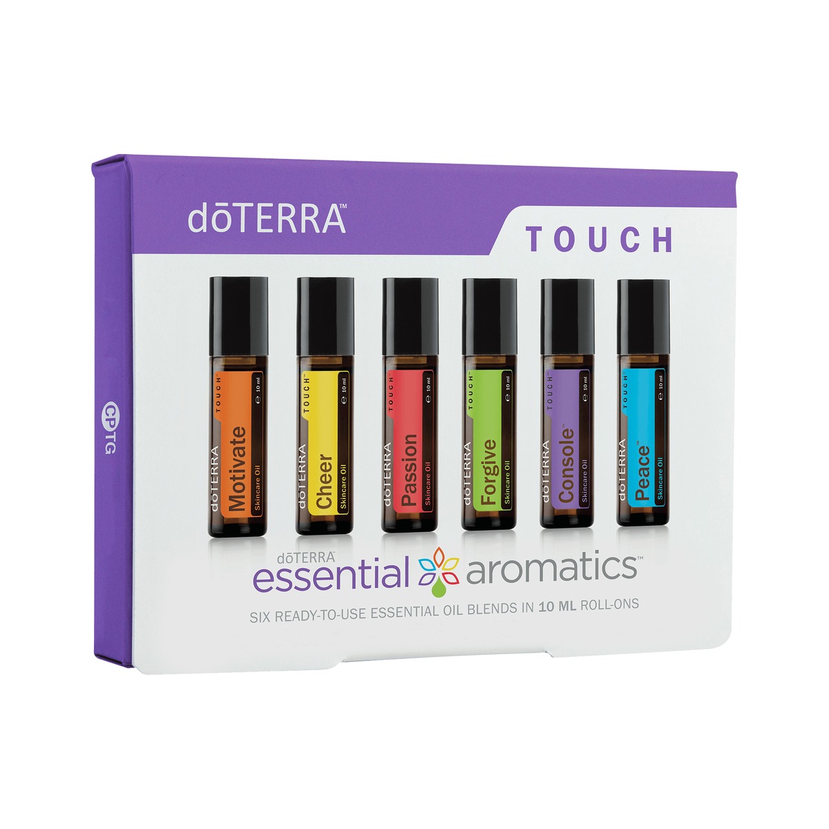 Zestaw doTERRA Essential Aromatics™ Touch – 6 mieszanek z aplikatorem kulkowym, 6 × 10 ml